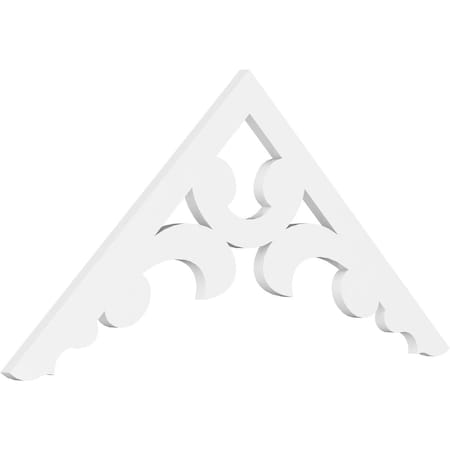 Ekena Millwork Pitch Vienna Architectural Grade PVC Gable Pediment, 48"W x 22"H x 1"P (11/12) GPP048X022X100VIE